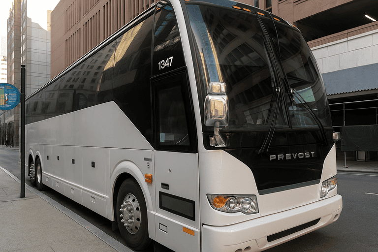 a Elk Grove Minibus Company coach bus