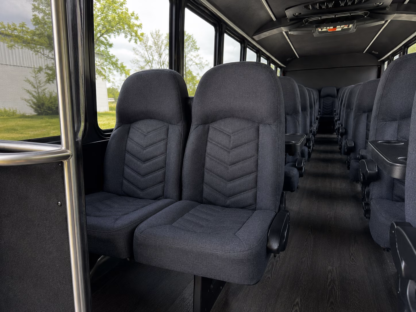 elk grove 18 passenger minibus inside