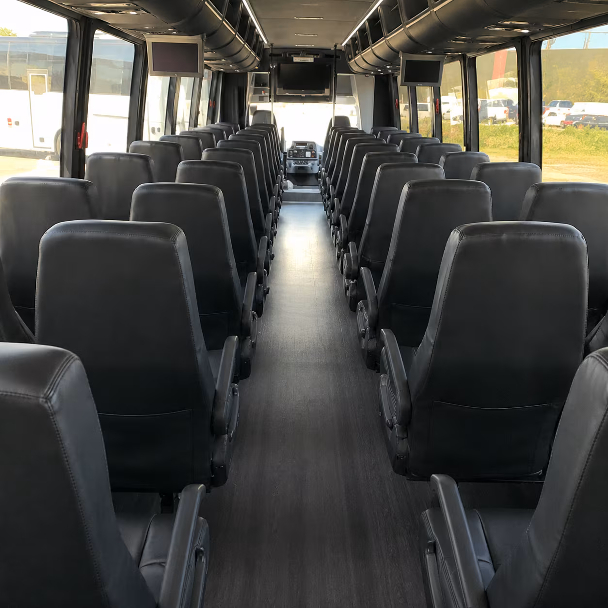 elk grove 28 passenger minibus inside
