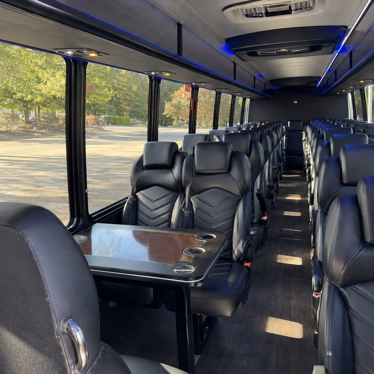 elk grove 35 passenger minibus inside