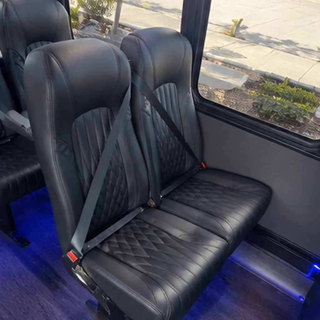 elk grove 35 passenger minibus interior