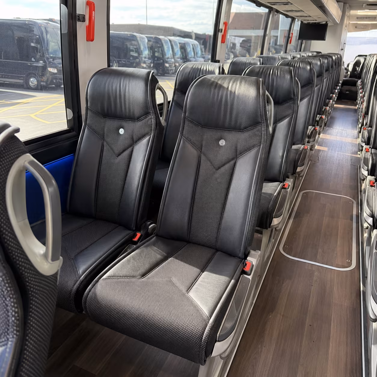 elk grove 40 passenger charter bus interior
