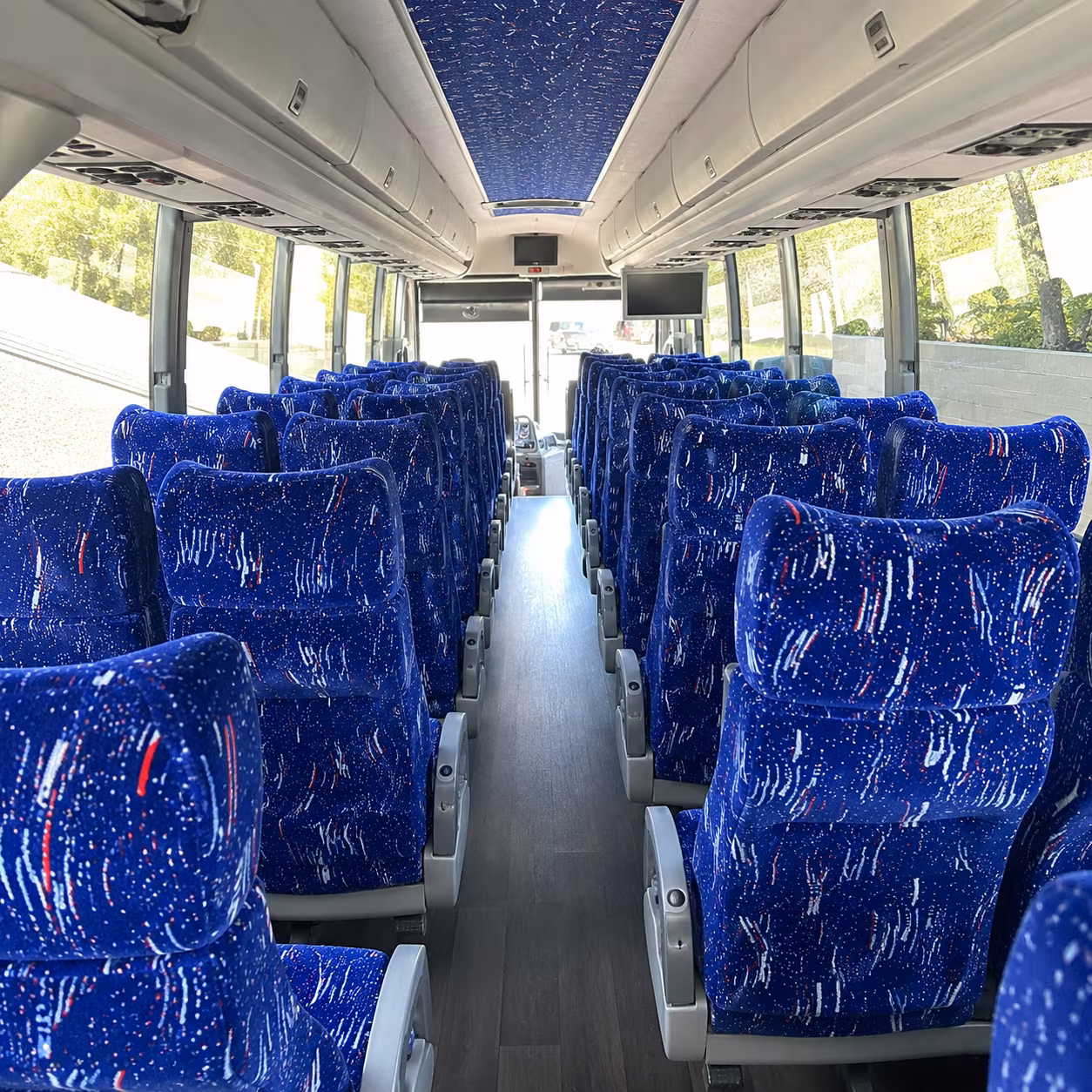 elk grove 50 passenger charter bus interior