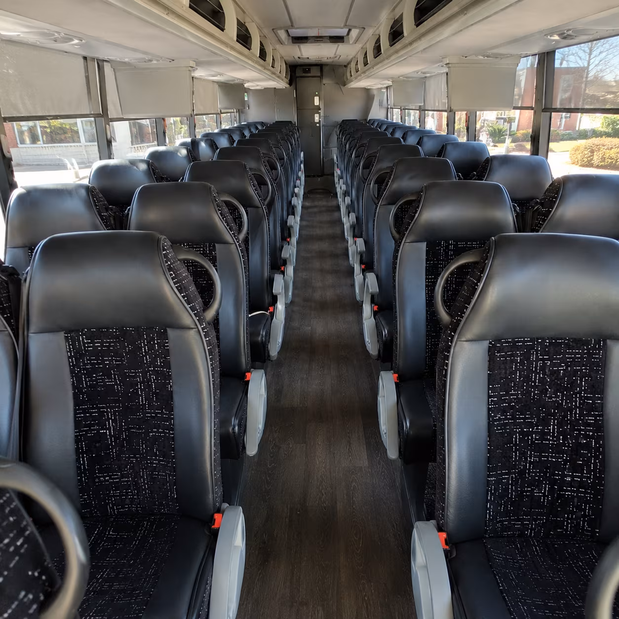 elk grove 54 passenger charter bus inside
