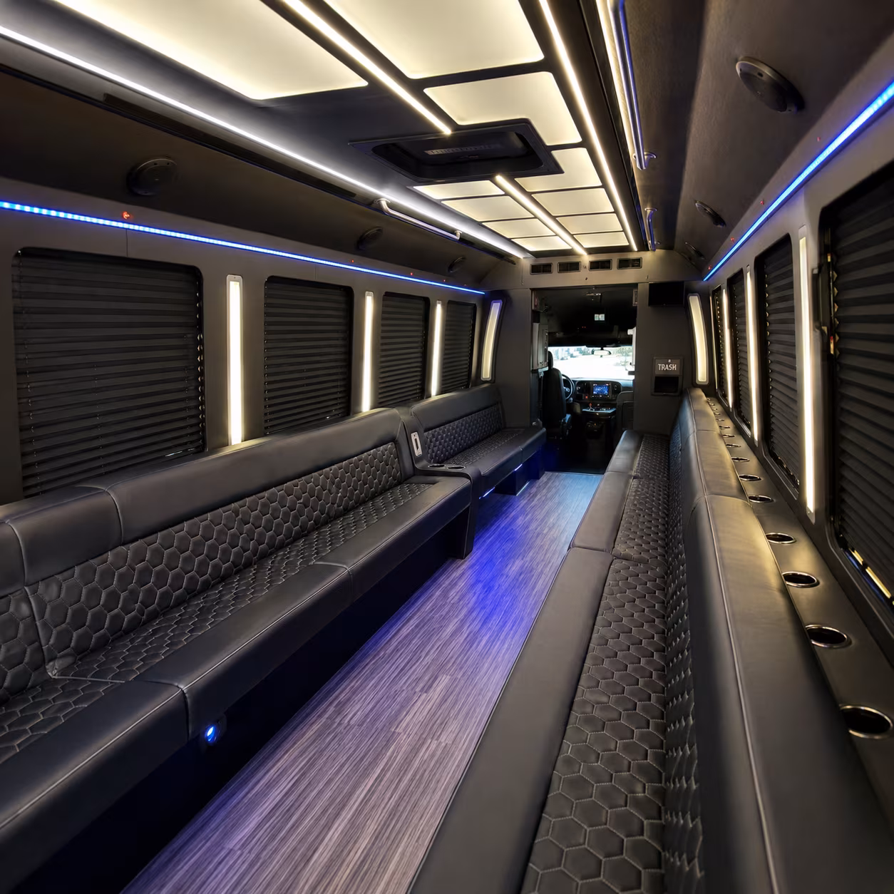 elk grove party bus interior